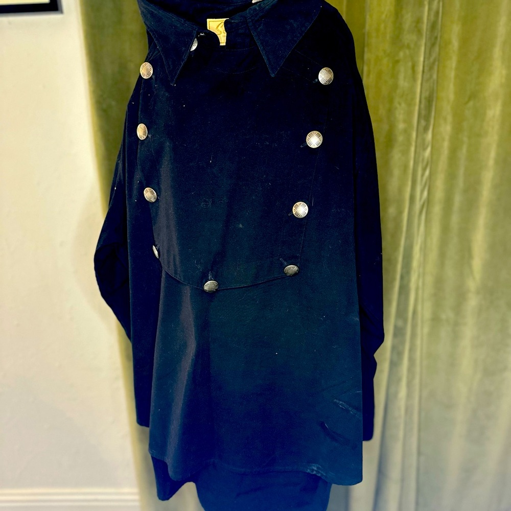 Men’s  Black Military Style Shirt